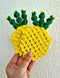 Base para copos em macramé – Ananás